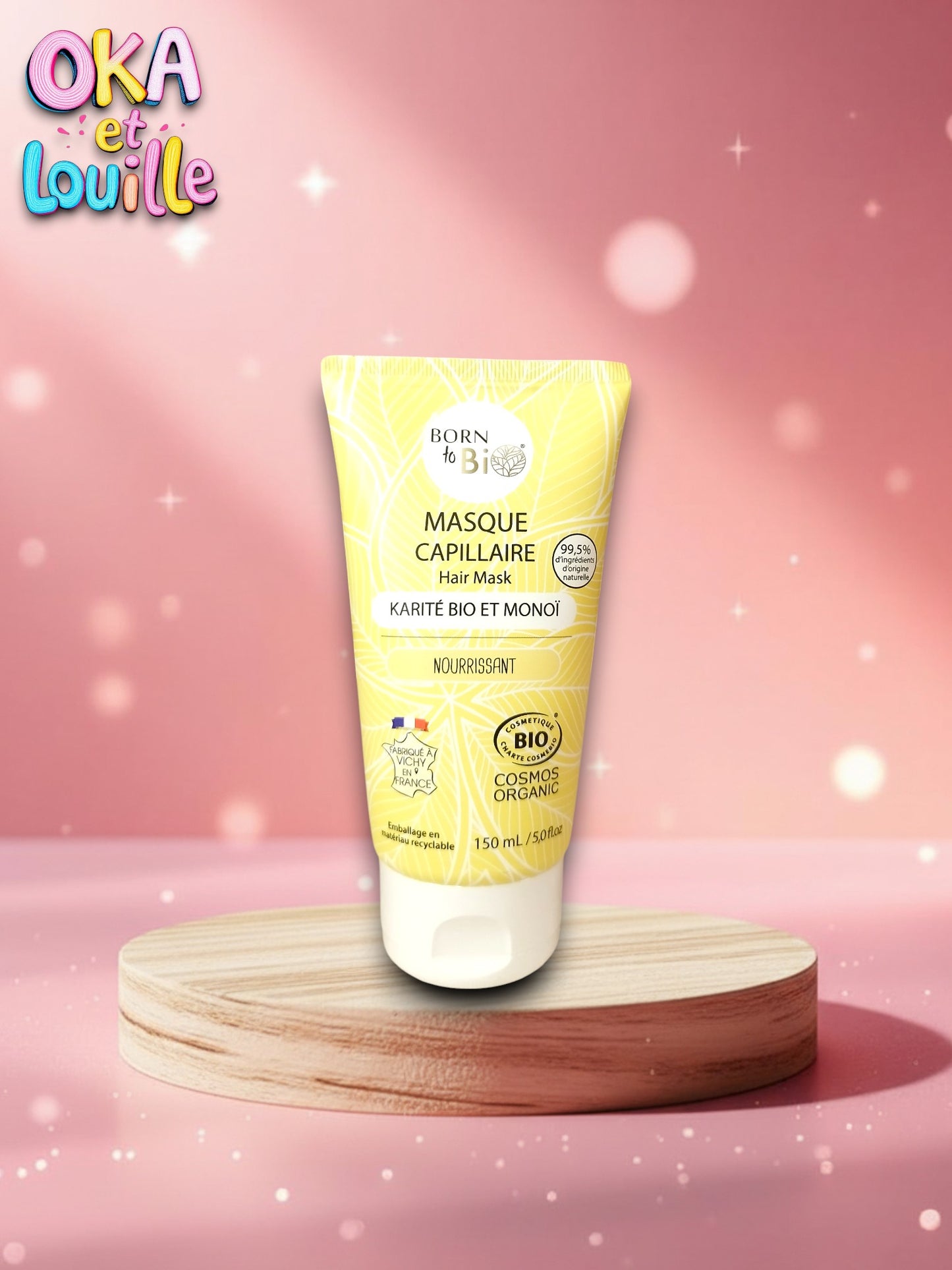 Masque Capillaire karité et Monoï certifié bio - Born to bio