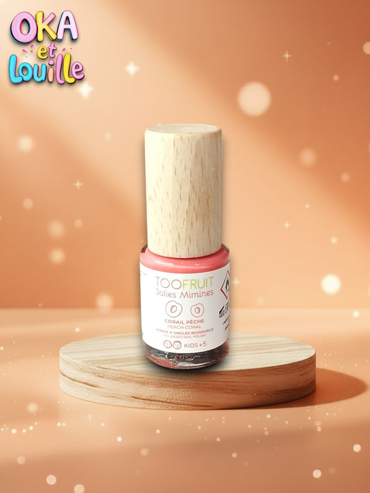 Vernis à ongles biosourcé corail-pêche - Toofruit